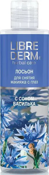 ЛИБРИДЕРМ Травы (Herbal Care) лосьон д/снятия макияжа с глаз Василек 200мл (ЗЕЛДИС, БЕЛАРУСЬ)