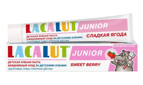 ЛАКАЛЮТ Джуниор зубная паста 8+ 75мл Сладкая ягода (ДОКТОР ТАЙСС НАТУРВАРЕН, ГЕРМАНИЯ)