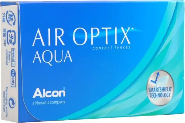 ЛИНЗЫ КОНТАКТНЫЕ AIR Optix Aqua 6шт традиц 1мес дневн б/цв -5.00 8.6 (АЛКОН, США)