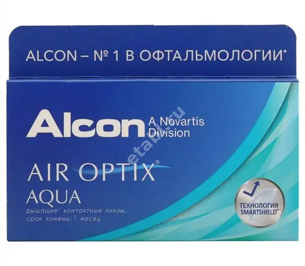 ЛИНЗЫ КОНТАКТНЫЕ AIR Optix Aqua 6шт традиц 1мес дневн б/цв -7.00 8.6 (СИБА ВИЖН, МАЛАЙЗИЯ)