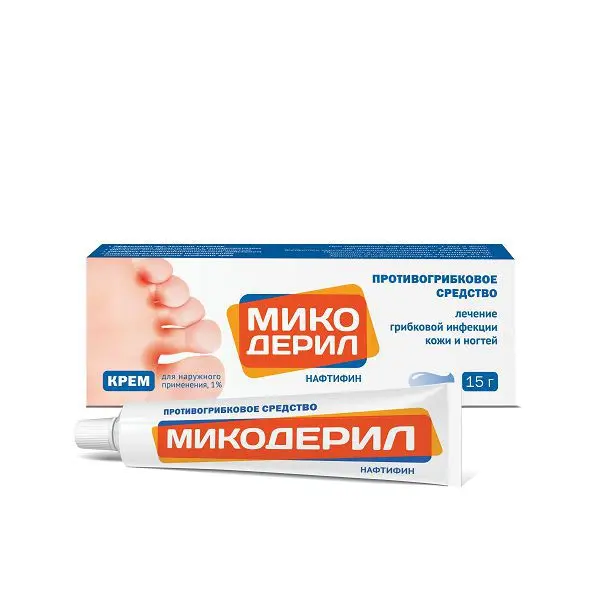 МИКОДЕРИЛ крем (туба) 1% - 15г N1 (ОТИСИФАРМ, РФ)