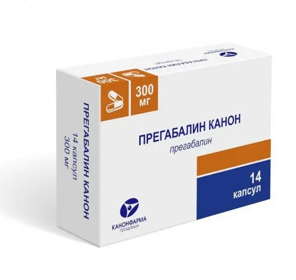 ПРЕГАБАЛИН капс. 300мг N14 (КАНОНФАРМА, РФ)