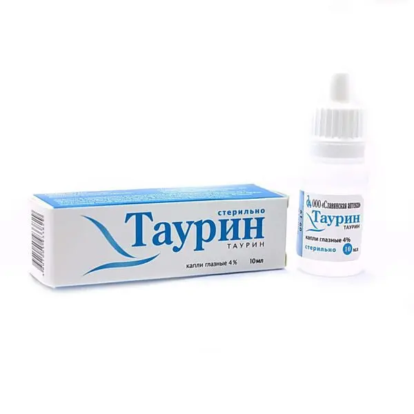ТАУРИН капли глазн. 4% - 10мл N1 (Славянская аптека, РФ)