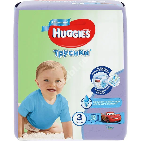 ХАГГИС подгузники-трусики Little Walkers 7-11кг р.3 для мальчиков N19 (Кимберли-Кларк, РФ)