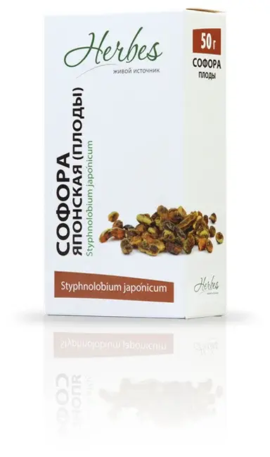 СОФОРЫ ЯПОНСКОЙ ПЛОДЫ 50г N1 (Хербес, РФ)