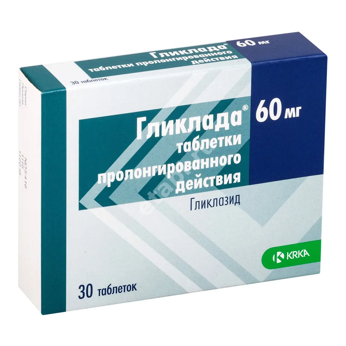 ГЛИКЛАДА табл. пролонг. 60мг N30 (КРКА, СЛОВЕНИЯ)