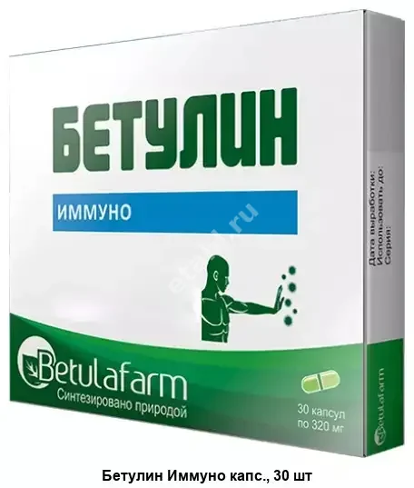 БЕТУЛИН Иммуно капс. 0.28г N30 (Витамер, РФ)