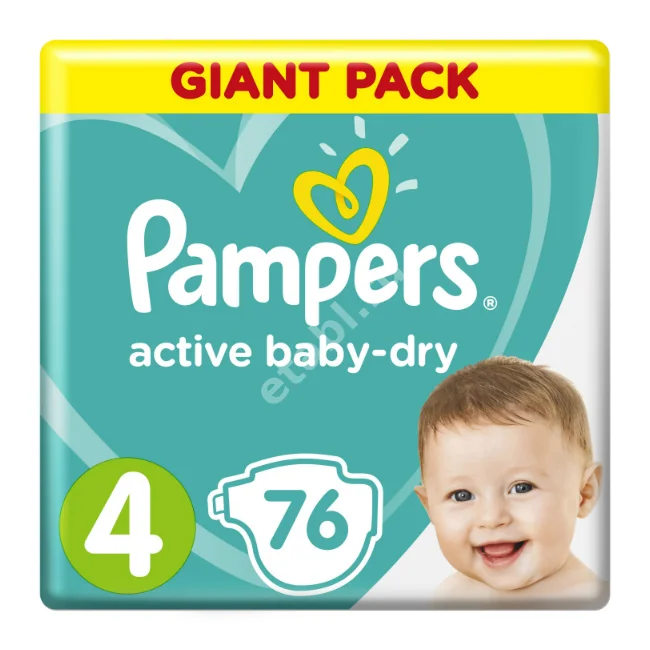 ПАМПЕРС подгузники детские Active Baby 7 (8)-14кг р.макси 4 N76 (Проктер энд Гэмбл  ГмбХ, РФ/ГЕРМАНИЯ)