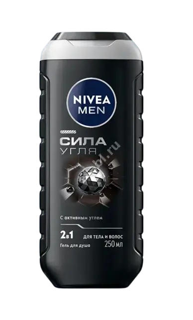 НИВЕЯ For men гель для душа Сила угля 250мл (БАЙЕРСДОРФ, ГЕРМАНИЯ)