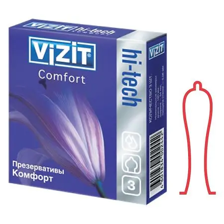 ВИЗИТ (VIZIT) Hi-tech презервативы Comfort XL (увелич. размера) N3 (БОЛЕАР, ГЕРМАНИЯ)
