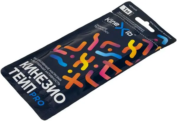 ТЕЙП-Кинезио бинт фиксирующий 5х100см черн (Виннер Индастрис, КИТАЙ)