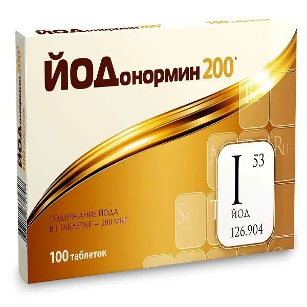 ЙОДОНОРМИН 200 табл. N100 (ВнешторгФарма, РФ)