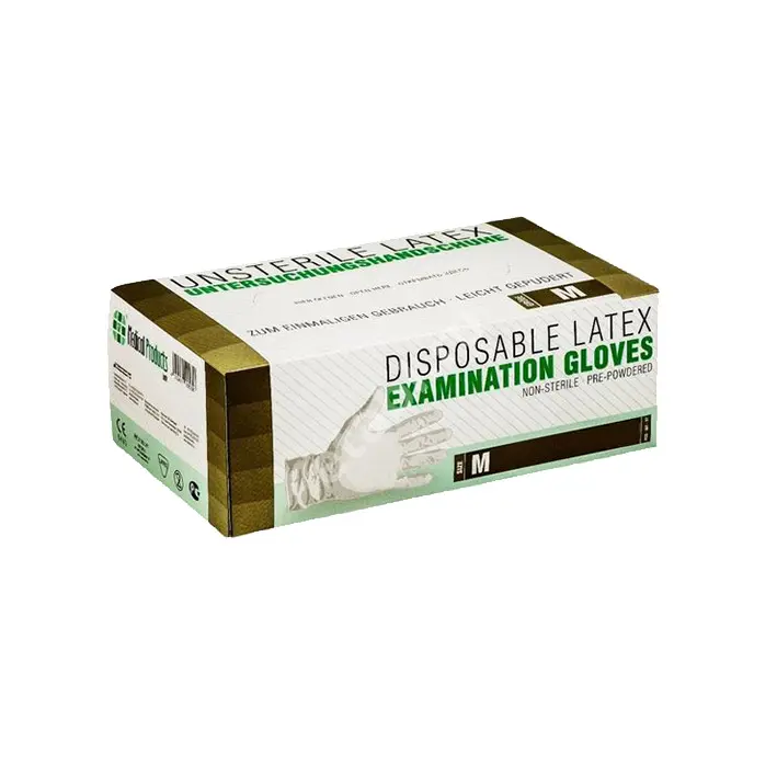 ПЕРЧАТКИ МЕДИЦИНСКИЕ нестер. латекс р.M (кор.) (1пара) N2 (СФ Медикал Продактс, ГЕРМАНИЯ)