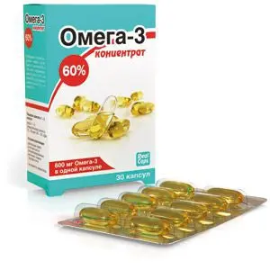 ОМЕГА-3 Концентрат 60% капс. 1г N30 (РеалКапс, РФ)