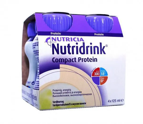 НУТРИДРИНК Компакт Протеин напиток д/энтерального питания 125мл N4 Ваниль (Нутриция Куийк, НИДЕРЛАНДЫ)