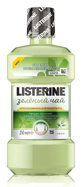 ЛИСТЕРИН ополаскиватель для полости рта Зеленый чай 250мл (ДЖНС&ДЖНС, РФ/ФРАНЦИЯ/ИТАЛИЯ)