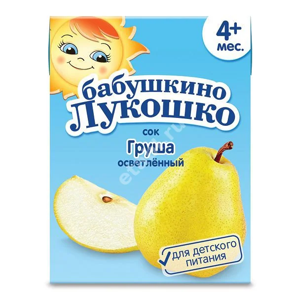 БАБУШКИНО ЛУКОШКО сок осветл. б/сах. 3м+ 200мл (Комплекс-Агро, РФ)
