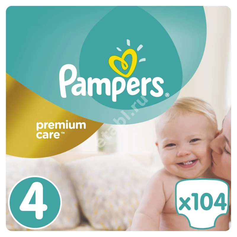 ПАМПЕРС подгузники детские Premium Care 8-14кг р.макси 4 N104 (Проктер энд Гэмбл  ГмбХ, ПОЛЬША)