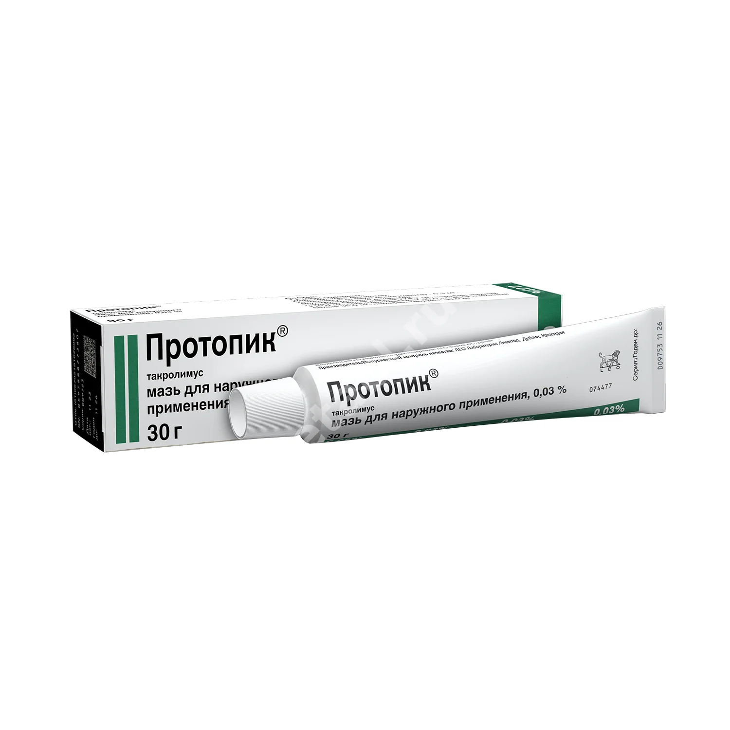 ПРОТОПИК мазь д/наруж. прим 0.03% - 30г N1 (ЛЕО-ФАРМ, ИРЛАНДИЯ/ЯПОНИЯ)