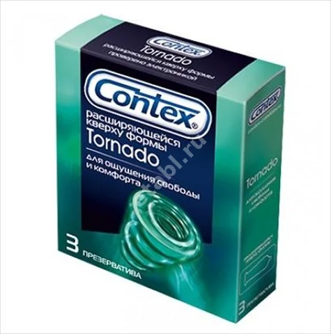КОНТЕКС (CONTEX) Tornado презервативы анатомические N3 (РЕКИТТ БЕНКИЗЕР, ФРАНЦИЯ/ТАИЛАНД)