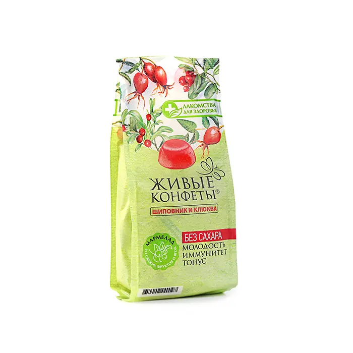 ЛАКОМСТВА ДЛЯ ЗДОРОВЬЯ мармелад 170г Шиповник/клюква (Конфаэль, РФ)