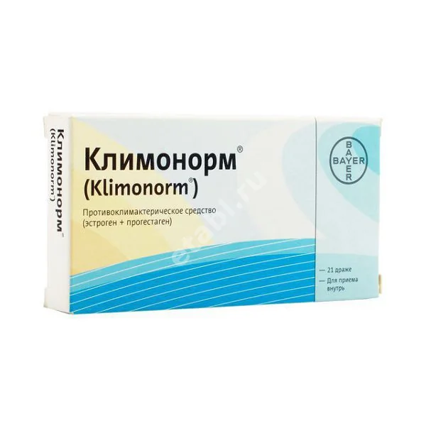 КЛИМОНОРМ табл. п.п.о. N21 (Софарма, ФРАНЦИЯ/ГЕРМАНИЯ)