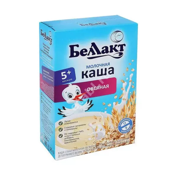 БЕЛЛАКТ каша мол. овсянка 5м+ 200г (Беллакт, БЕЛАРУСЬ)