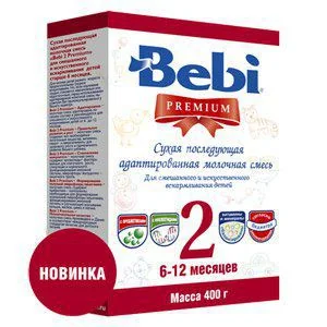 БЕБИ Премиум смесь сухая молочная 2 6-12м 400г (Арла Фудз Амба Аринко, ДАНИЯ)