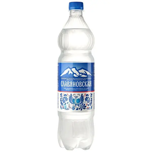 ВОДА МИНЕРАЛЬНАЯ Славяновская (бут. п/э) 1л (Источники Кавказа, РФ)