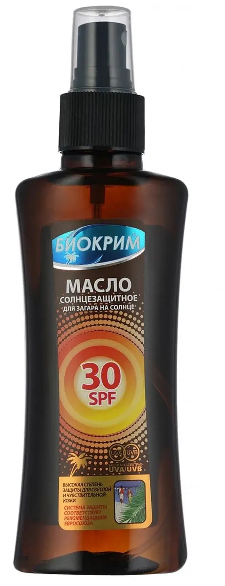 БИОКРИМ масло солнцезащит SPF30 150мл (Петробио, РФ)