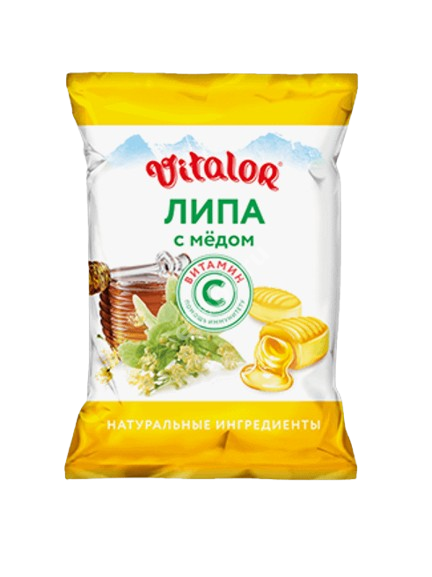 ВИТАЛОР с вит С карамель леденцовая 60г N1 Липа/Мед (Гуслица/Асгард ООО, РФ)