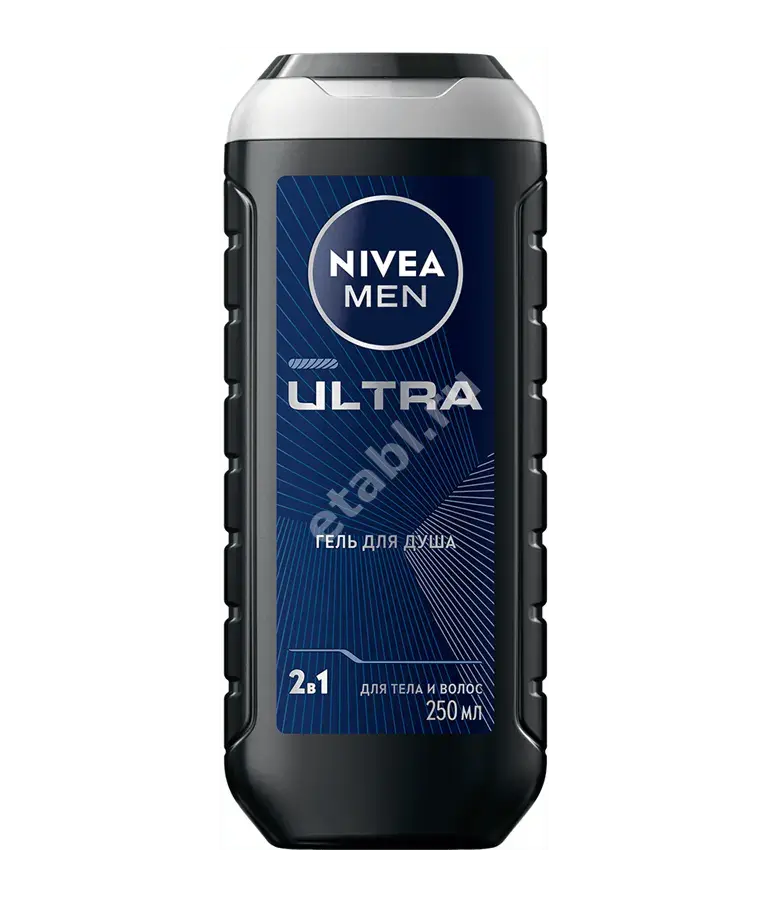 НИВЕЯ For men гель для душа для волос/тела Ультра 2в1 250мл (БАЙЕРСДОРФ, ГЕРМАНИЯ)