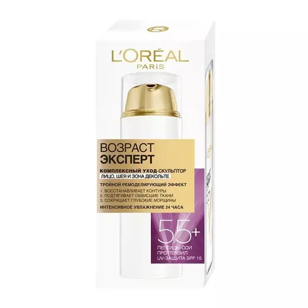 ЛОРЕАЛЬ (L-OREAL) Возраст эксперт 55+ уход-скульптор крем днев 50мл (Лореаль Франс, ФРАНЦИЯ)