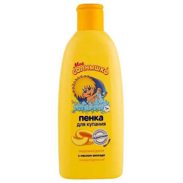 МОЕ СОЛНЫШКО пенка-гель д/купания Медовая Дыня 12м+ 200мл (АВАНТА, РФ)
