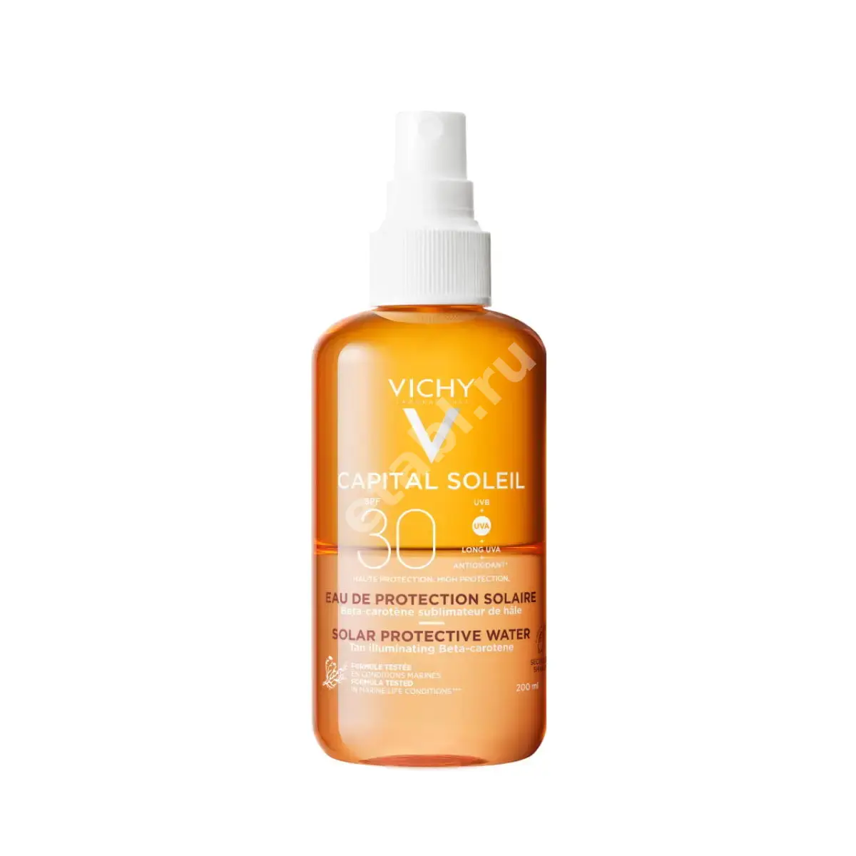 ВИШИ (VICHY) Капиталь Солей спрей активатор загара SPF30 200мл Бронза (Косметик Актив Продюксьон, ИСПАНИЯ)