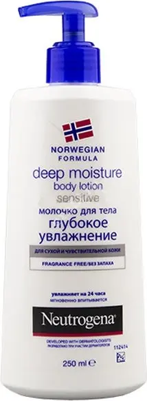 НИТРОДЖИНА (NEUTROGENA) молочко для тела д/чувств кожи Глубокое увлажнение 250мл (ДЖНС&ДЖНС, ГРЕЦИЯ)