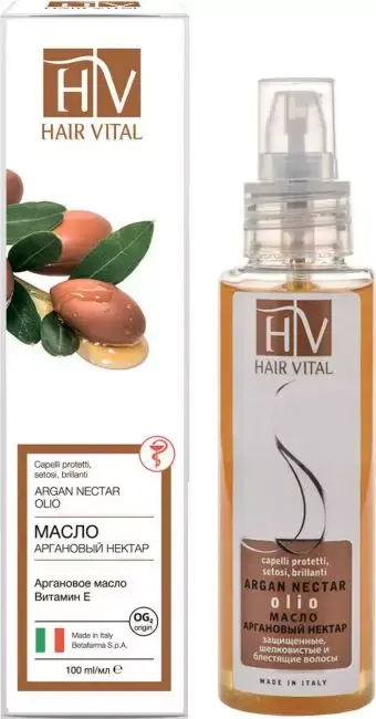 ХАИР ВИТАЛ (HAIR VITAL) Аргановый нектар масло для всех типов волос 100мл (ПРЕМЬЕР-ПРОДУКТ, ИТАЛИЯ)