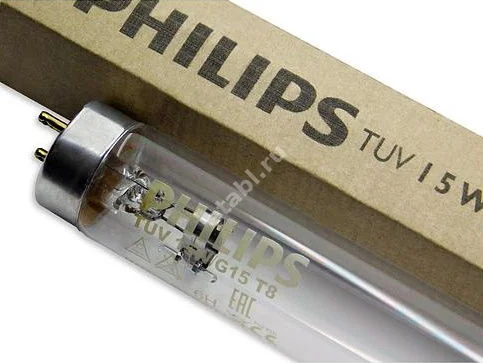 ЛАМПА БАКТЕРИЦИДНАЯ 15W Филипс (Philips) TUV N1 (ФИЛИПС  ЭЛЕКТРОНИКС, ВЕЛИКОБРИТАНИЯ)
