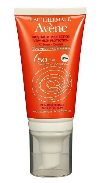 АВЕН (AVENE) крем солнцезащит SPF50+ для чувствительной кожи 50мл (Пьер Фабр Лабораториз, ФРАНЦИЯ)