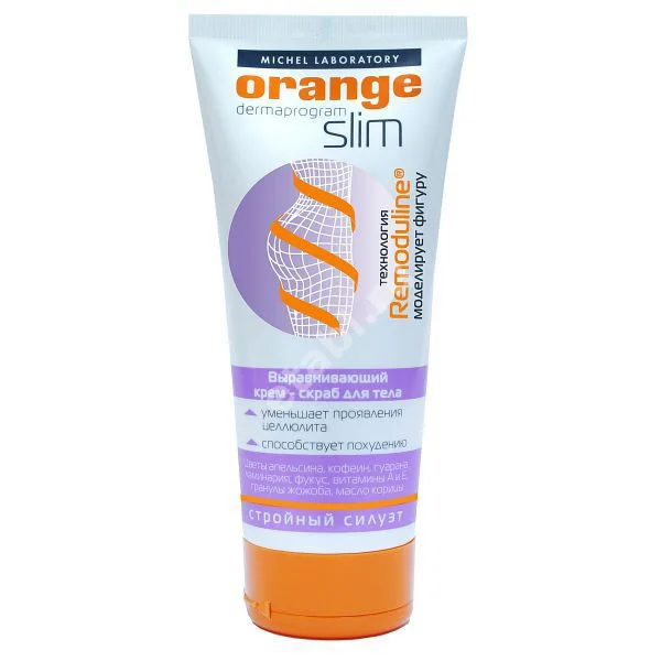 ОРАНЖ СЛИМ (ORANGE SLIM)  крем-скраб для тела выравнивающий 200мл (НИКОЛЬ, РФ)