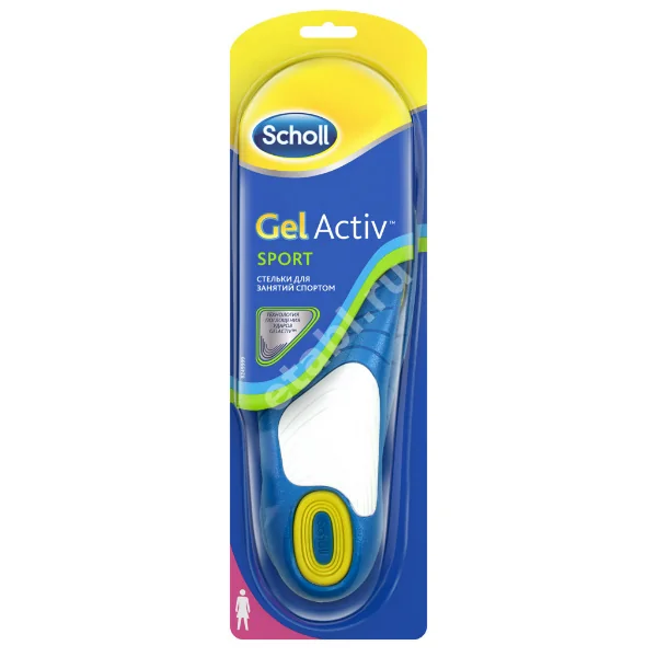 ШОЛЛ (SCHOLL) стельки GelActiv Sport д/занятий спортом жен (РЕКИТТ БЕНКИЗЕР, ВЕЛИКОБРИТАНИЯ)