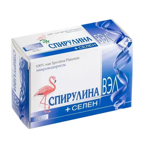 СПИРУЛИНА ВЭЛ + СЕЛЕН табл. N120 (В-Мин, РФ)