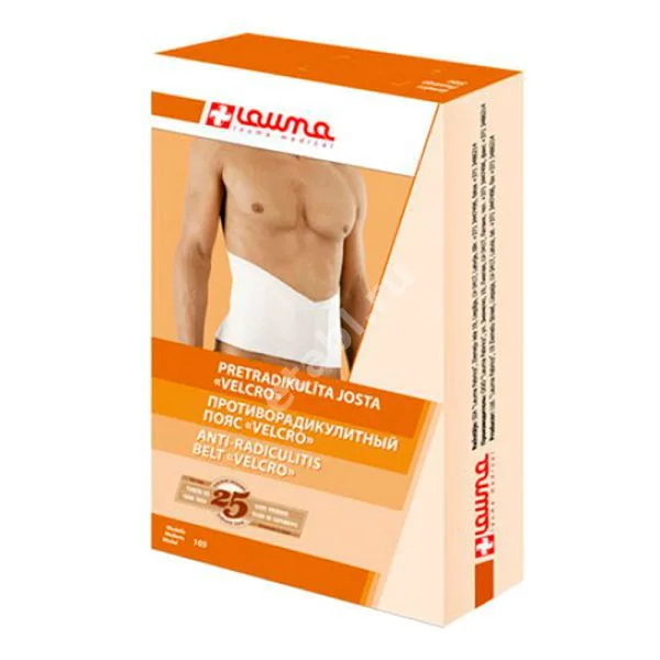 ПОЯС противорадикулитн Лаума Velcro арт.105 р.1 (Лаума Фабрикс, ЛАТВИЯ)
