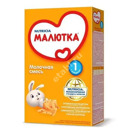 МАЛЮТКА смесь сухая кисломол 1 0-6м 350г (ИСТРА-НУТРИЦИЯ, РФ)