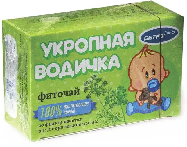 УКРОПНАЯ ВОДИЧКА чай (фильтр-пак.) 1.2г N20 (ДОМИНАНТА, РФ)