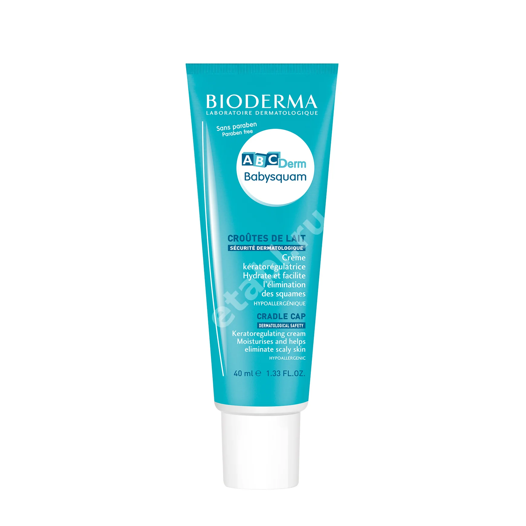 БИОДЕРМА ABCDerm Babysquam крем от молоч корочек 0м+ 40мл (Биодерма Лаб, ФРАНЦИЯ)