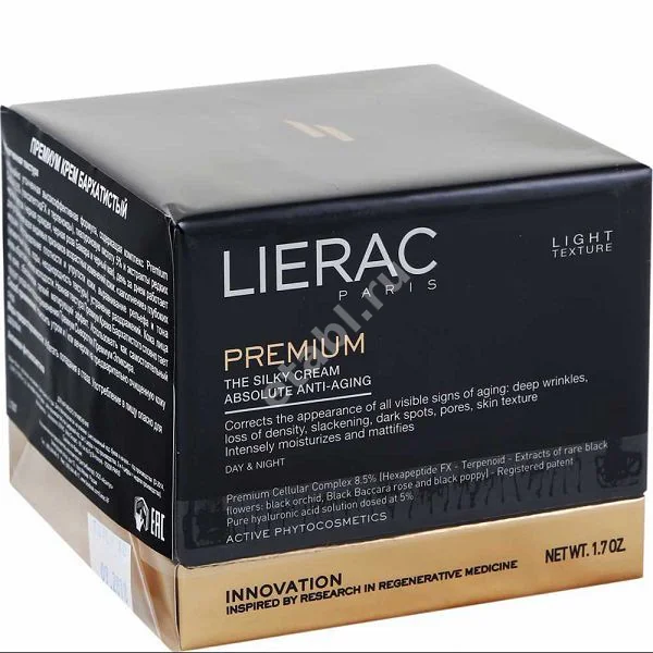 ЛИЕРАК (LIERAC) Премиум Анти-Аж Абсолю крем для лица бархатистый 50мл (Лиерак Лаб, ФРАНЦИЯ)