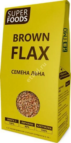 ЛЬНА СЕМЯ 150г (Компас Здоровья НПО, РФ)