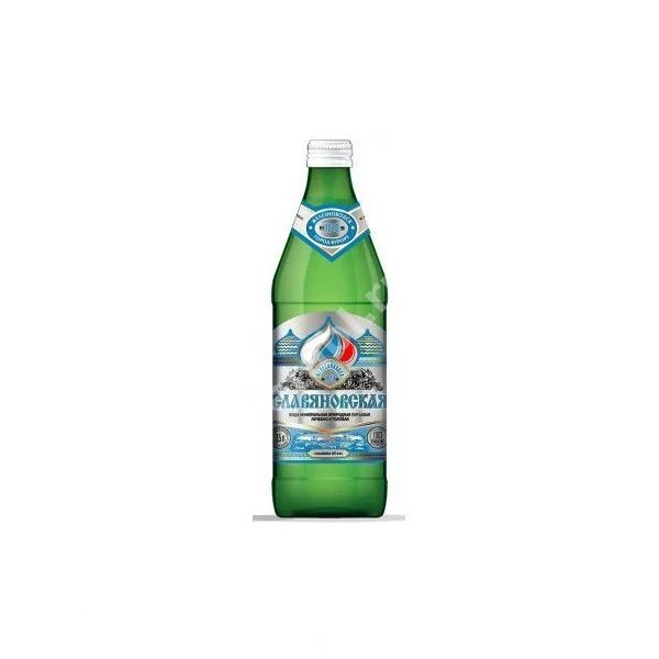ВОДА МИНЕРАЛЬНАЯ Славяновская (бут. стекл.евровинт) 0.5л (Кавминпрод, РФ)