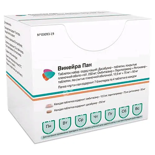 ВИКЕЙРА ПАК табл. набор N112 (ЭББОТТ, ИРЛАНДИЯ)